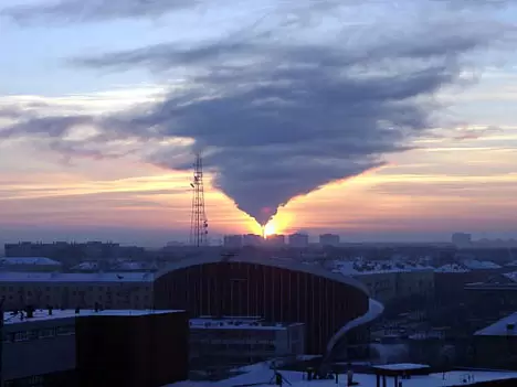 Пермь. Зимнее небо Пермь. Зимнее небо